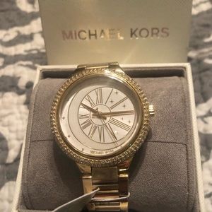 Michael Kors watch BNWT Gold Rhinestone